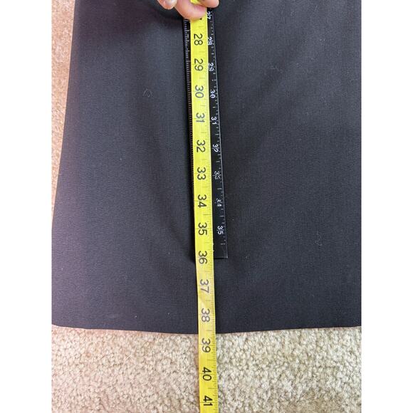 BLACK LABEL BY EVAN PICONE BLACK W/WHITE TRIM SLEEVELESS SHEATH SIZE 8 C167 - Picture 10 of 11